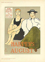 Harper's August 1896, print from Das moderne plakat